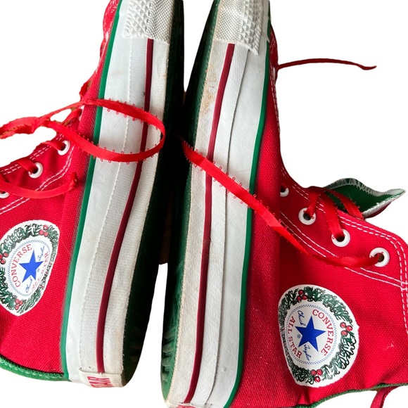 Christmas Converse With Bells 